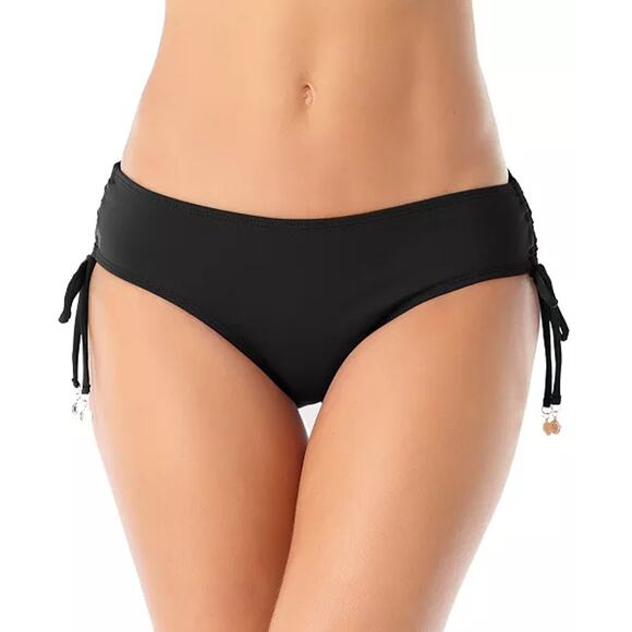 NEW Anne Cole Striped Bikini Set Size XS D Cup Ruched Swim Suit Halter NWT - Picture 4 of 14